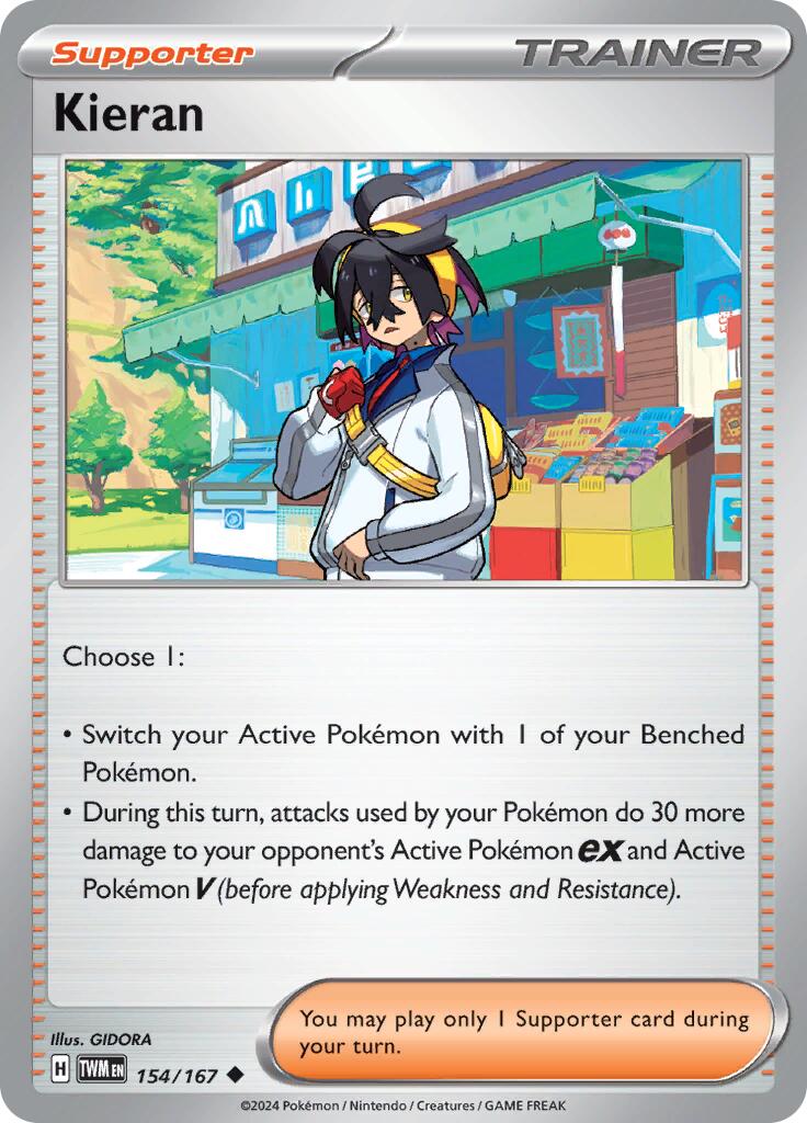 Kieran (154/167) [Scarlet & Violet: Twilight Masquerade] - Pokémon - Card Brawlers | Quebec | Canada |