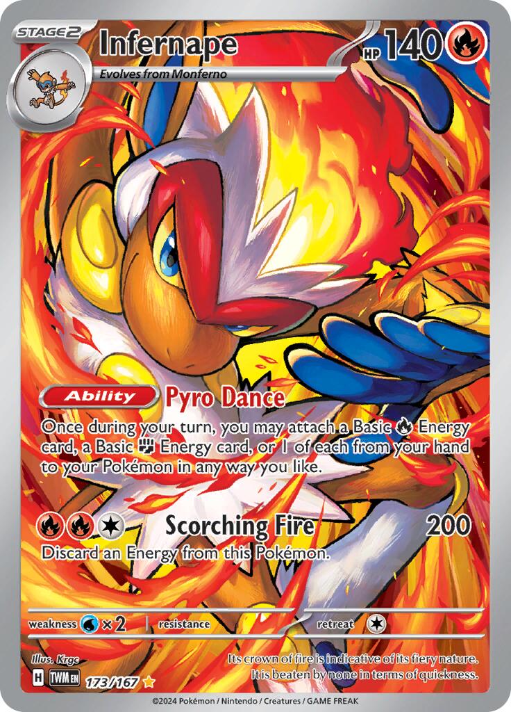 Infernape (173/167) [Scarlet & Violet: Twilight Masquerade] - Pokémon - Card Brawlers | Quebec | Canada |