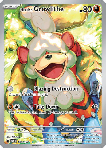 Hisuian Growlithe (181/167) [Scarlet & Violet: Twilight Masquerade] - Pokémon - Card Brawlers | Quebec | Canada |