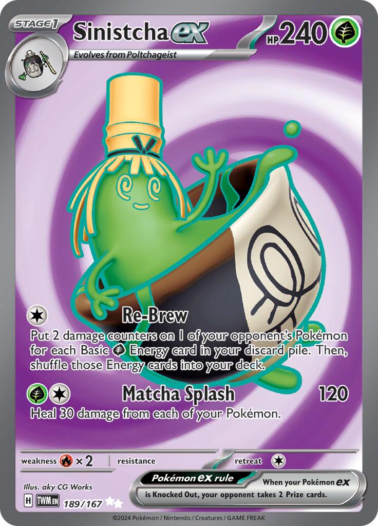 Sinistcha ex (189/167) [Scarlet & Violet: Twilight Masquerade] - Pokémon - Card Brawlers | Quebec | Canada |