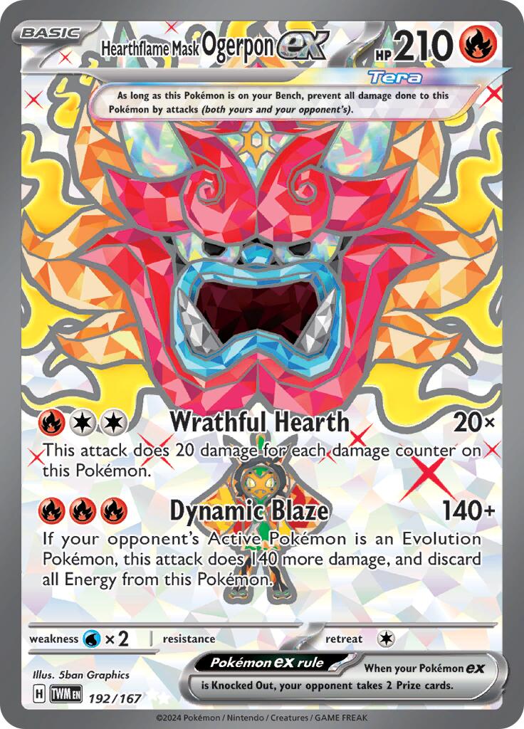 Hearthflame Mask Ogerpon ex (192/167) [Scarlet & Violet: Twilight Masquerade] - Pokémon - Card Brawlers | Quebec | Canada |