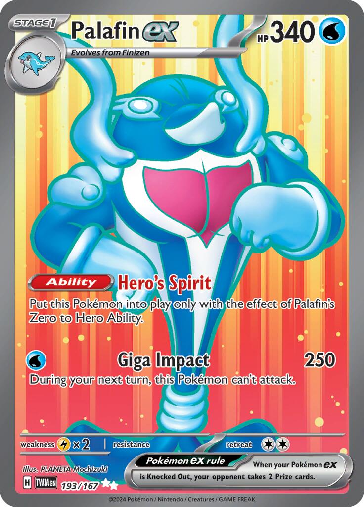 Palafin ex (193/167) [Scarlet & Violet: Twilight Masquerade] - Pokémon - Card Brawlers | Quebec | Canada |