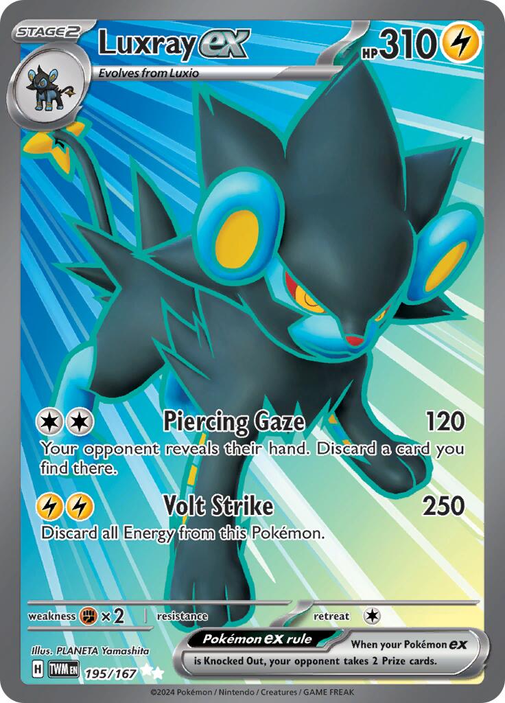 Luxray ex (195/167) [Scarlet & Violet: Twilight Masquerade] - Pokémon - Card Brawlers | Quebec | Canada |