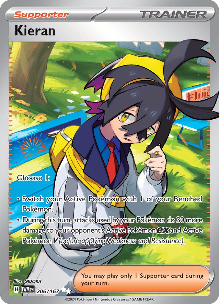 Kieran (206/167) [Scarlet & Violet: Twilight Masquerade] - Pokémon - Card Brawlers | Quebec | Canada |