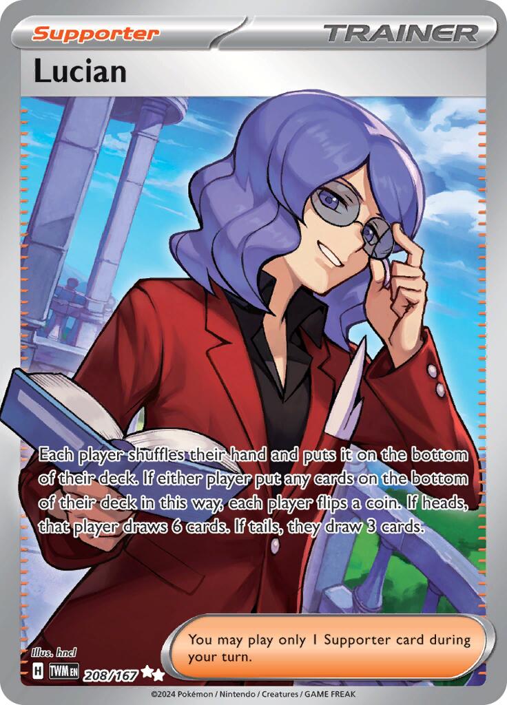 Lucian (208/167) [Scarlet & Violet: Twilight Masquerade] - Pokémon - Card Brawlers | Quebec | Canada |