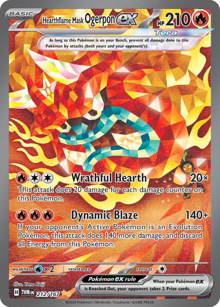 Hearthflame Mask Ogerpon ex (212/167) [Scarlet & Violet: Twilight Masquerade] - Pokémon - Card Brawlers | Quebec | Canada |