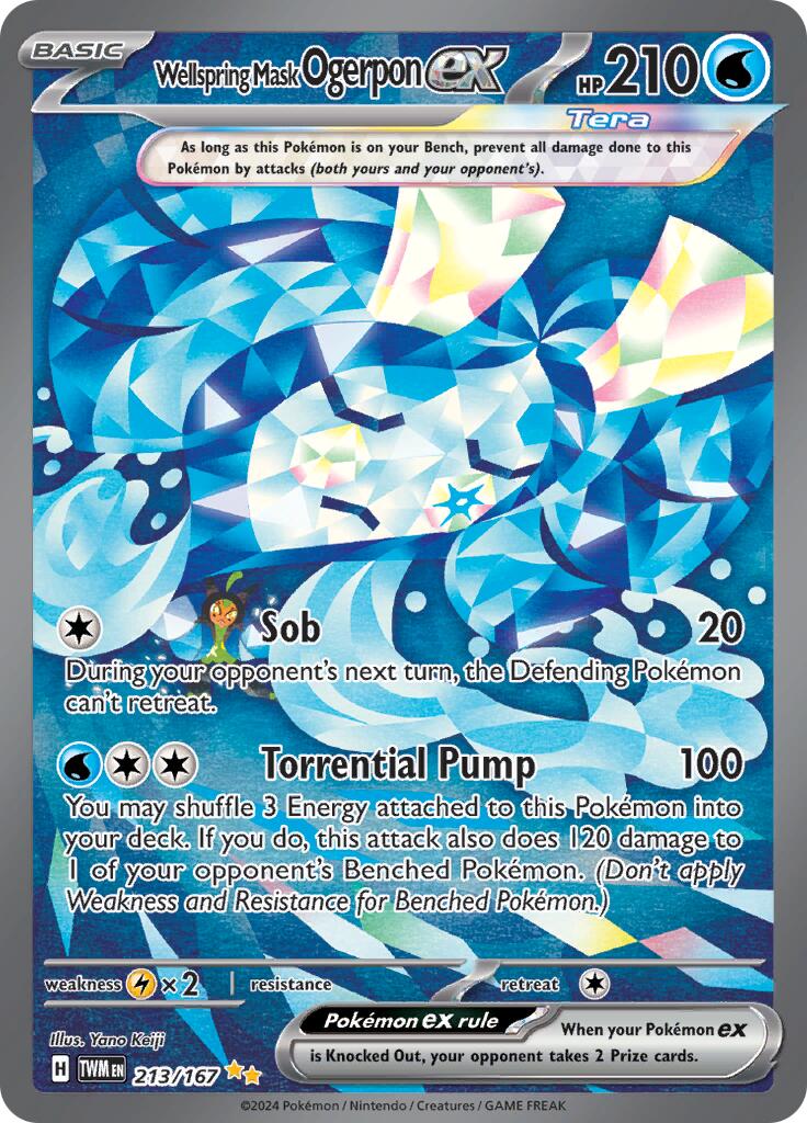 Wellspring Mask Ogerpon ex (213/167) [Scarlet & Violet: Twilight Masquerade] - Pokémon - Card Brawlers | Quebec | Canada |