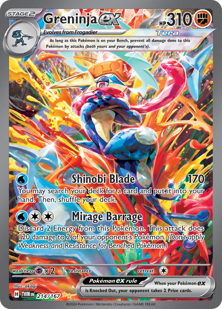 Greninja ex (214/167) [Scarlet & Violet: Twilight Masquerade] - Pokémon - Card Brawlers | Quebec | Canada |