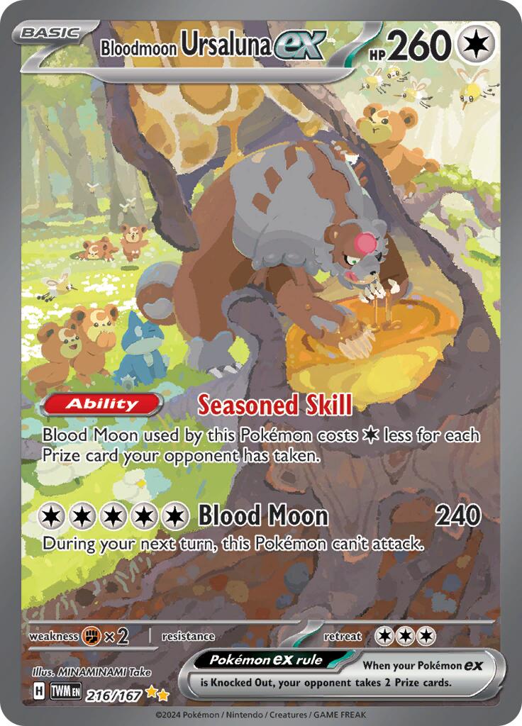 Bloodmoon Ursaluna ex (216/167) [Scarlet & Violet: Twilight Masquerade] - Pokémon - Card Brawlers | Quebec | Canada |