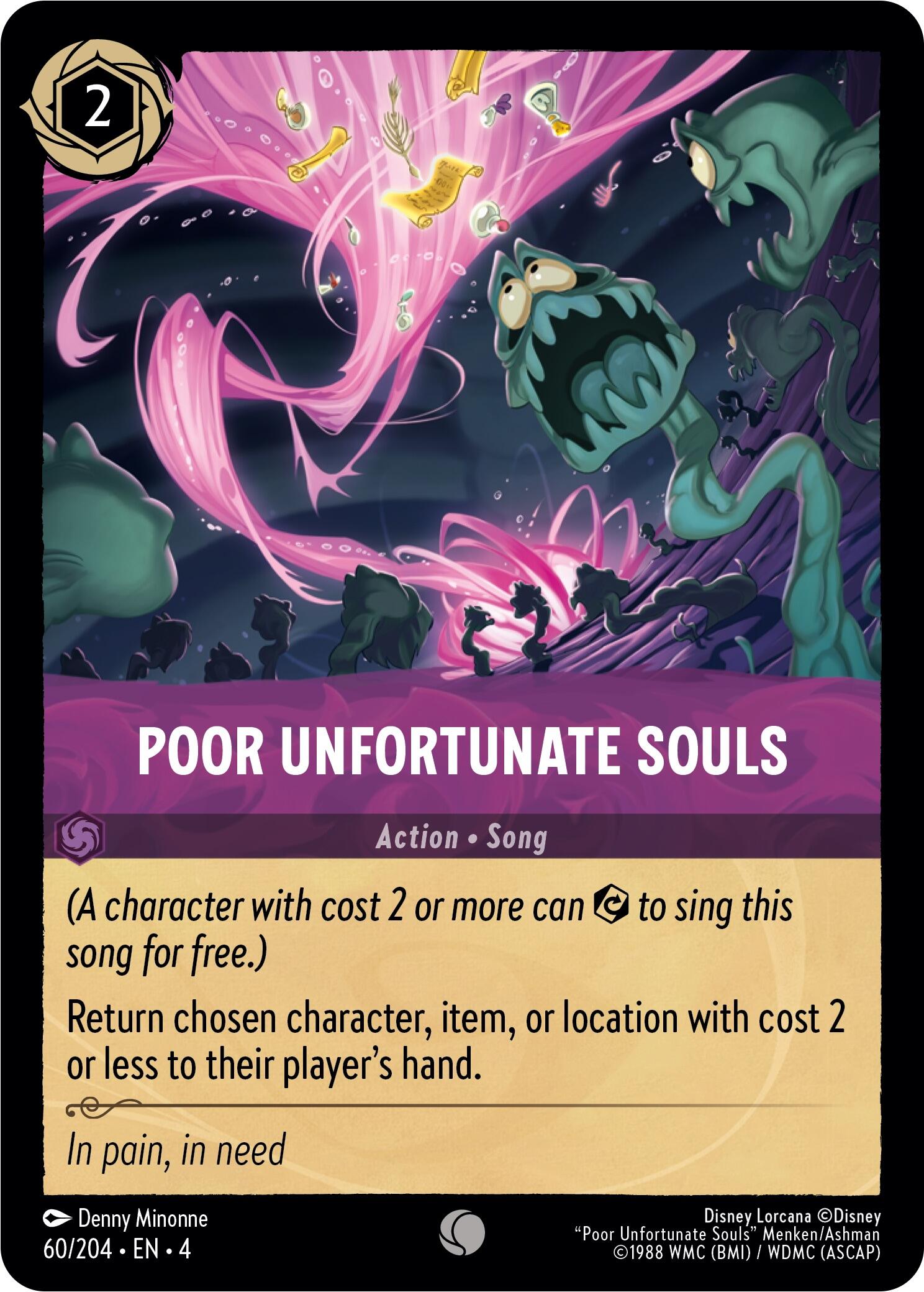 Poor Unfortunate Souls (60/204) [Ursula's Return] - Disney - Card Brawlers | Quebec | Canada |