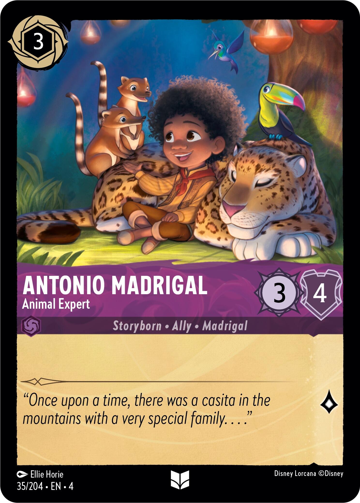 Antonio Madrigal - Animal Expert (35/204) [Ursula's Return] - Disney - Card Brawlers | Quebec | Canada |