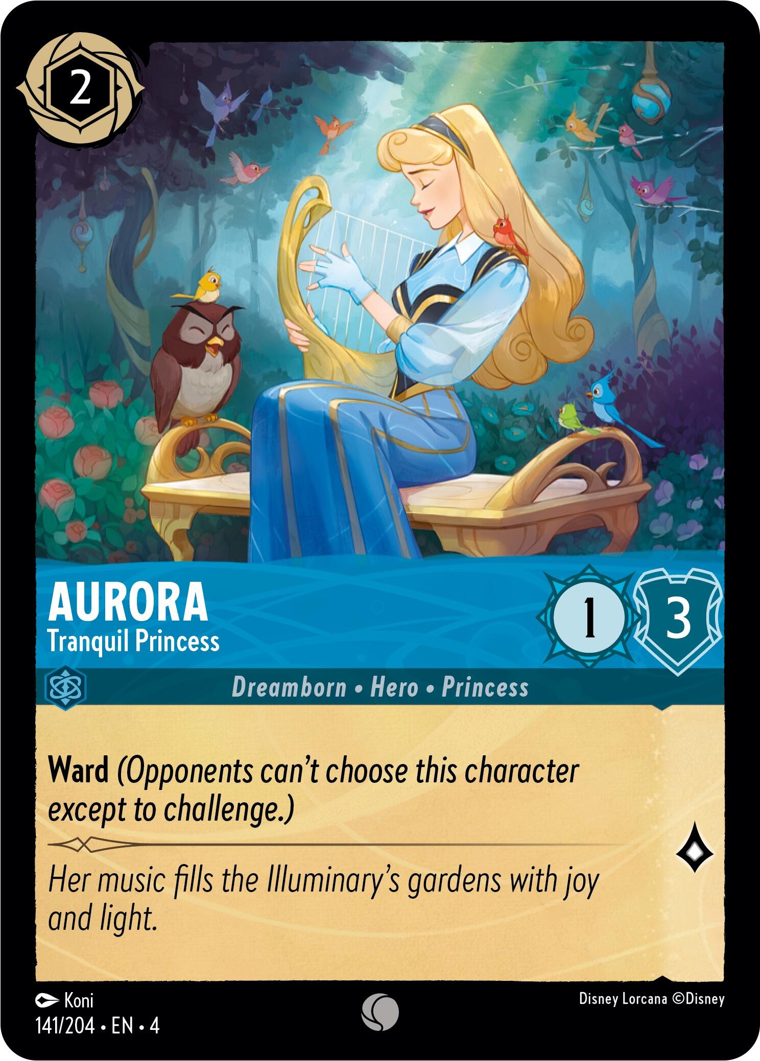 Aurora - Tranquil Princess (141/204) [Ursula's Return] - Disney - Card Brawlers | Quebec | Canada |