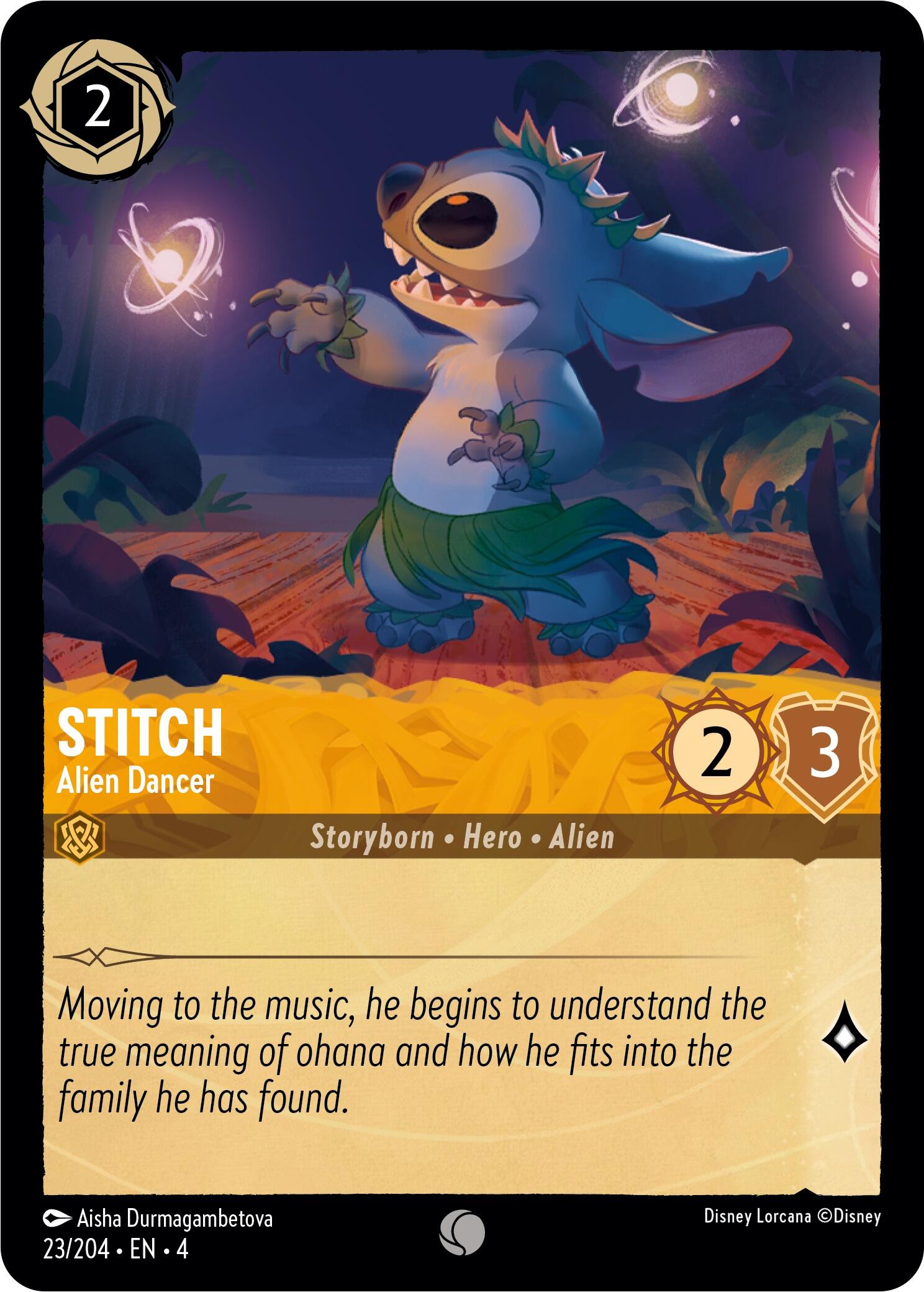 Stitch - Alien Dancer (23/204) [Ursula's Return] - Disney - Card Brawlers | Quebec | Canada |