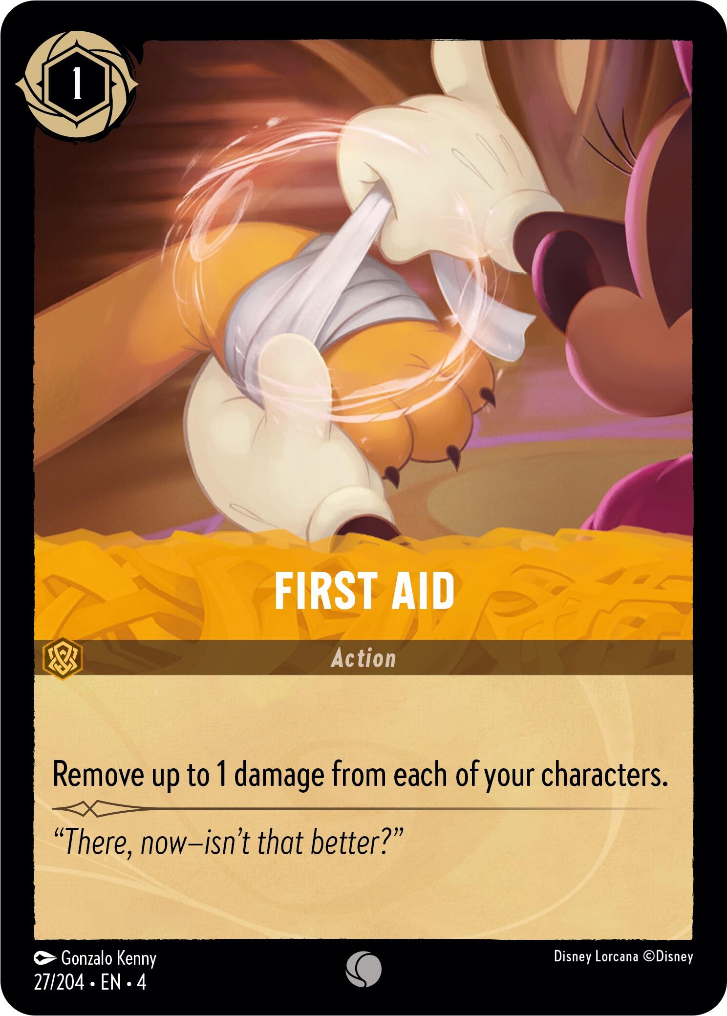 First Aid (27/204) [Ursula's Return] - Disney - Card Brawlers | Quebec | Canada |