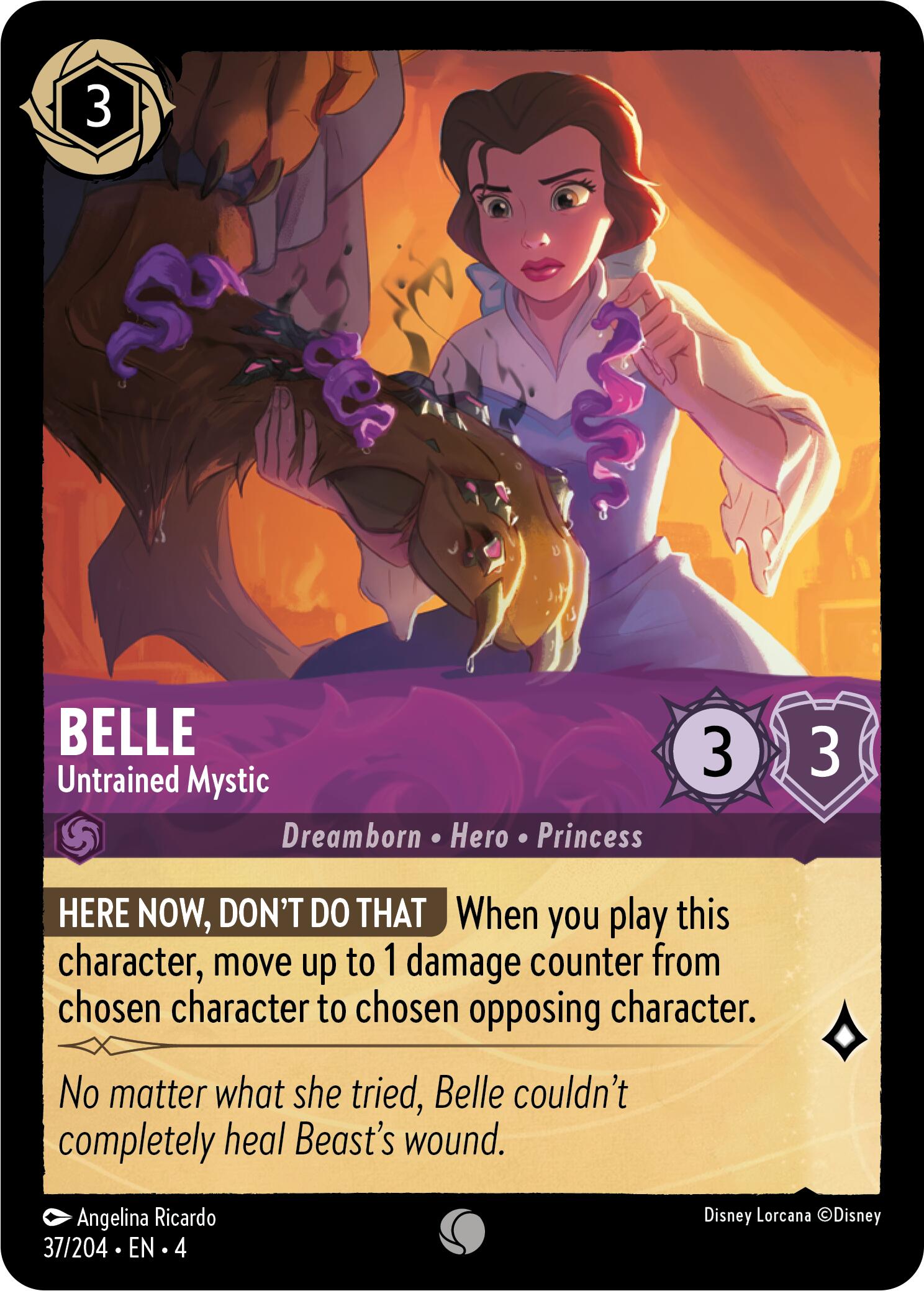 Belle - Untrained Mystic (37/204) [Ursula's Return] - Disney - Card Brawlers | Quebec | Canada |