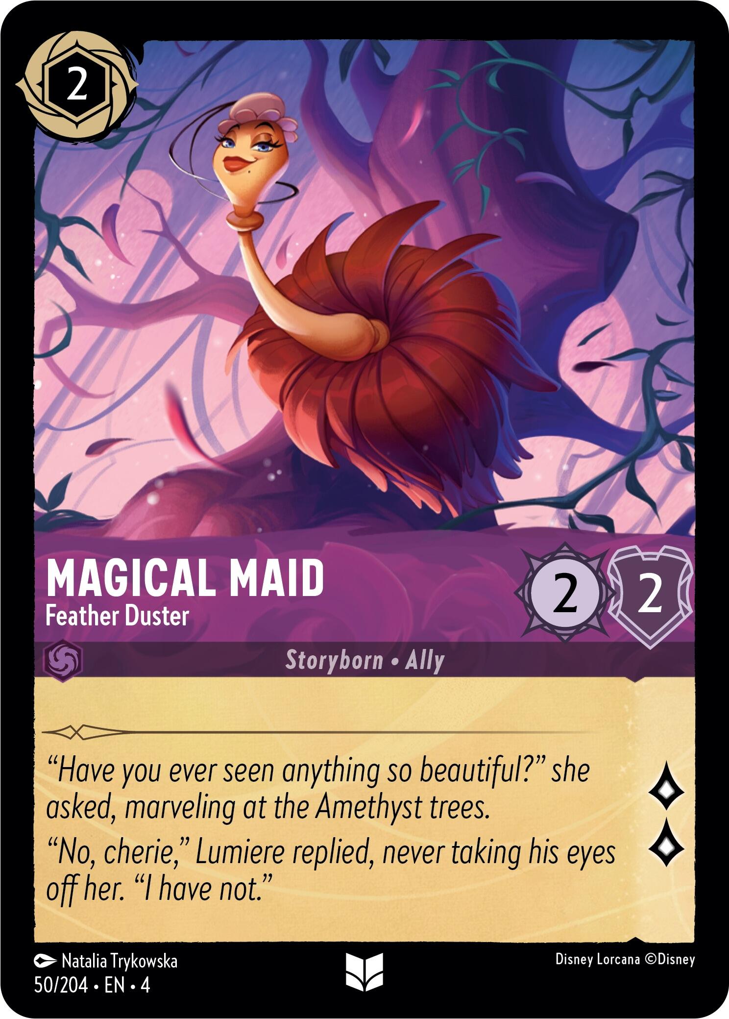 Magical Maid - Feather Duster (50/204) [Ursula's Return] - Disney - Card Brawlers | Quebec | Canada |
