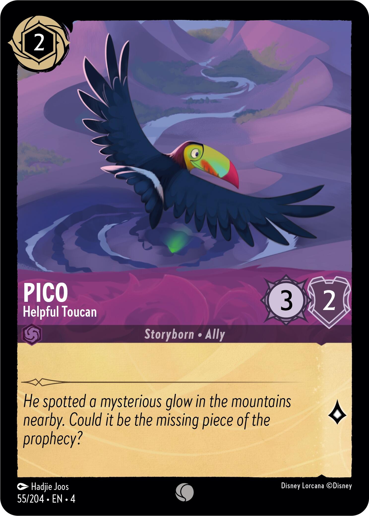 Pico - Helpful Toucan (55/204) [Ursula's Return] - Disney - Card Brawlers | Quebec | Canada |