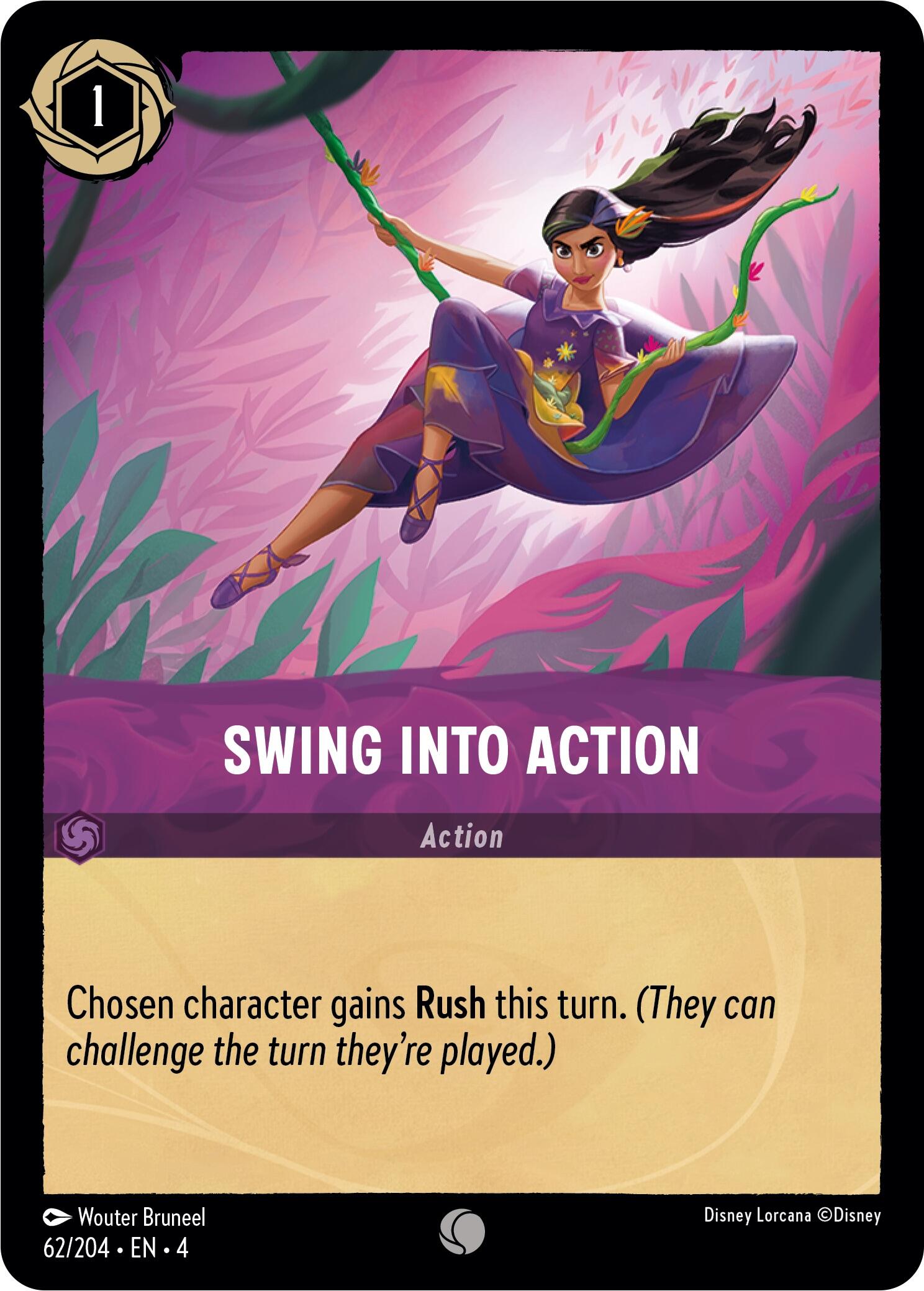 Swing into Action (62/204) [Ursula's Return] - Disney - Card Brawlers | Quebec | Canada |