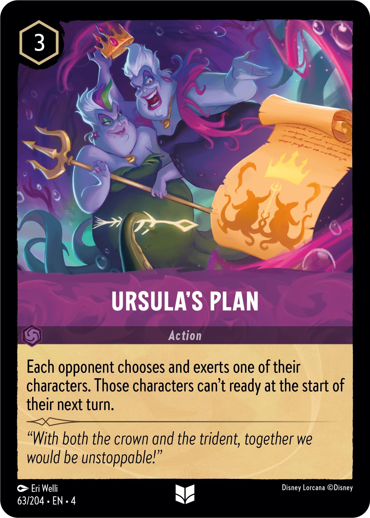Ursula's Plan (63/204) [Ursula's Return] - Disney - Card Brawlers | Quebec | Canada |
