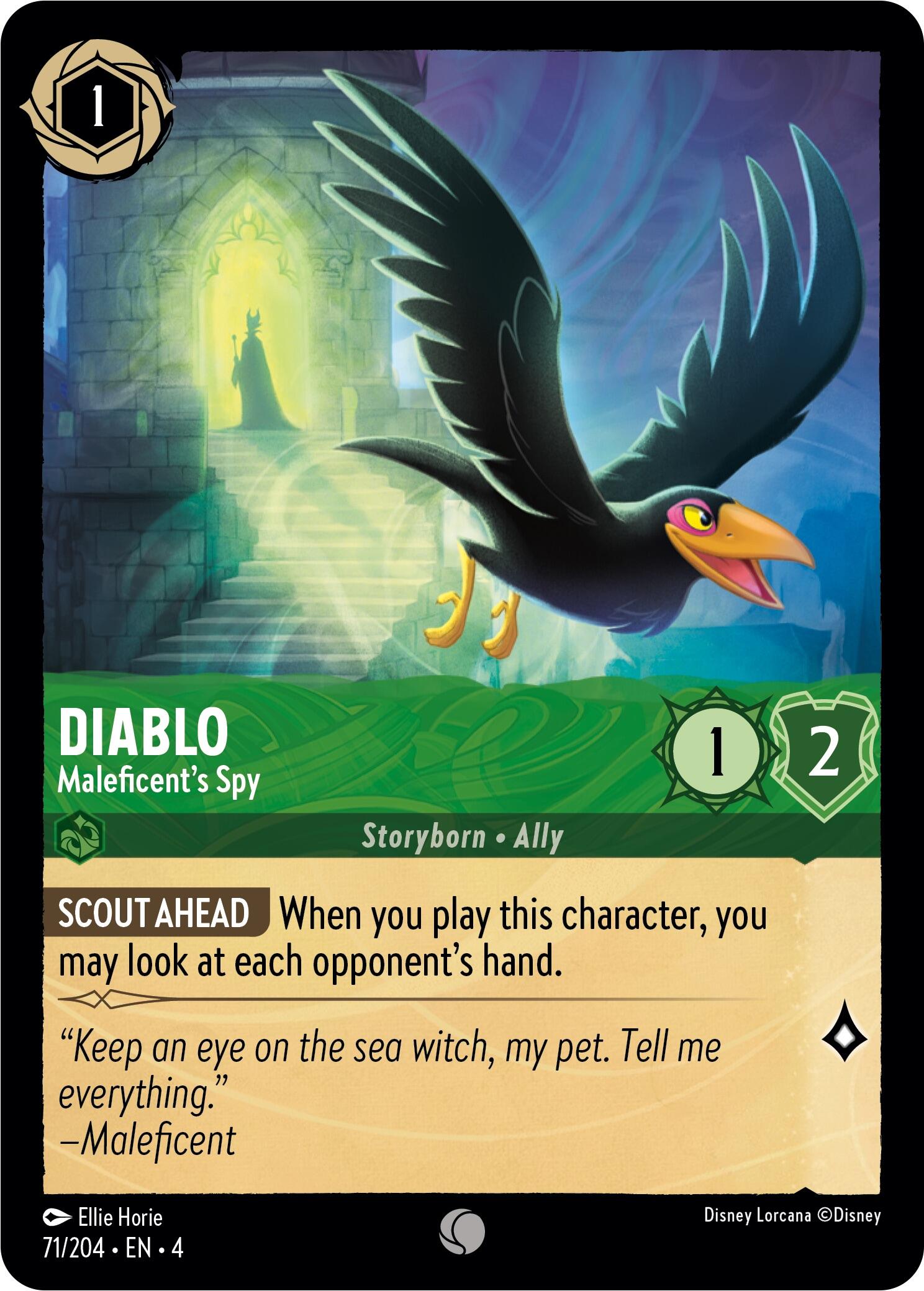 Diablo - Maleficent's Spy (71/204) [Ursula's Return] - Disney - Card Brawlers | Quebec | Canada |