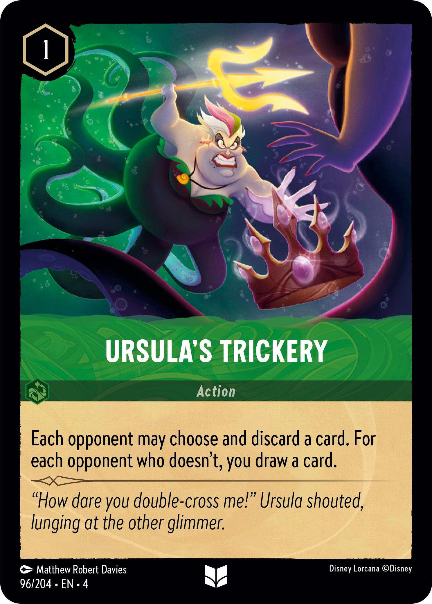 Ursula's Trickery (96/204) [Ursula's Return] - Disney - Card Brawlers | Quebec | Canada |