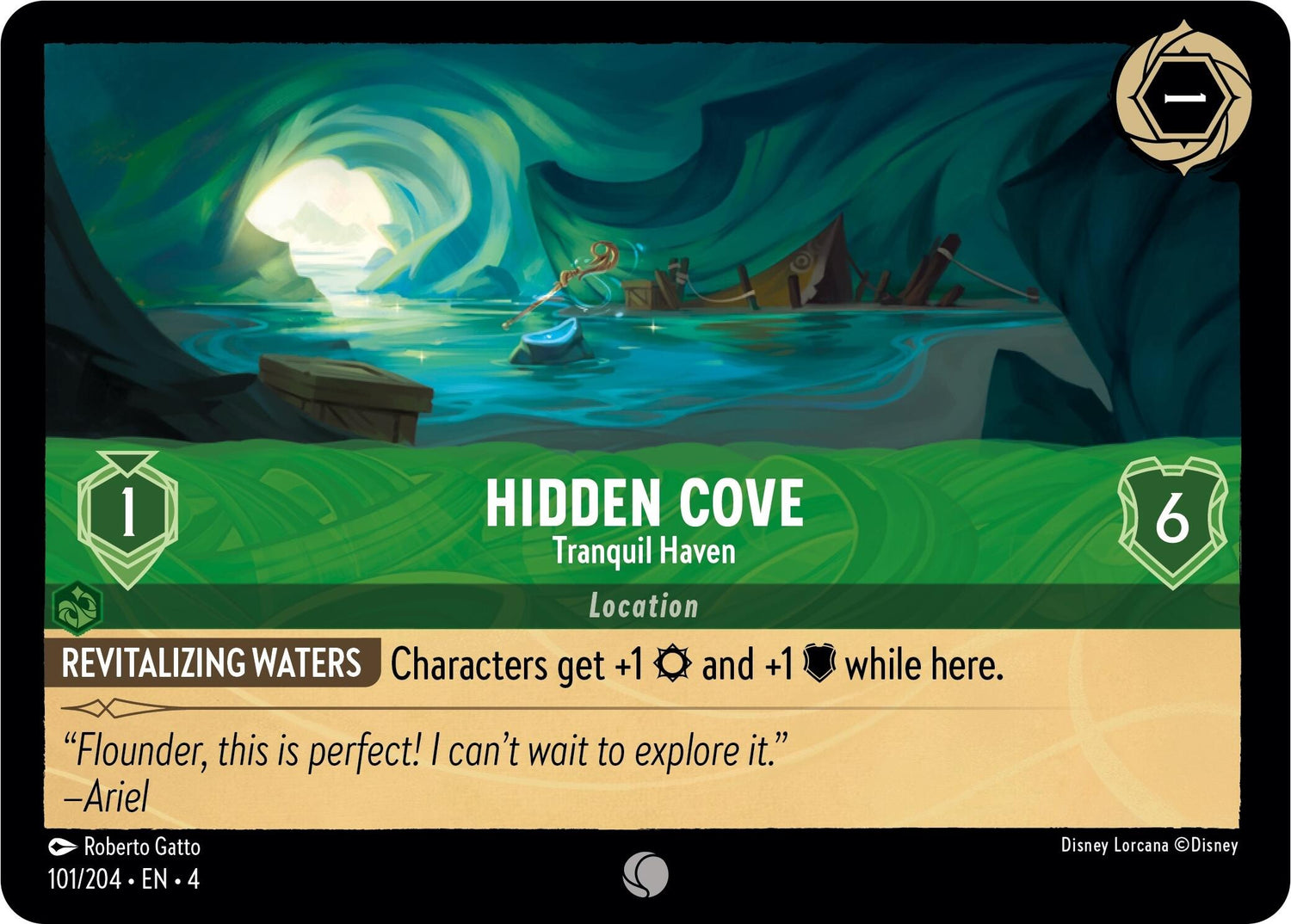Hidden Cove - Tranquil Haven (101/204) [Ursula's Return] - Disney - Card Brawlers | Quebec | Canada |