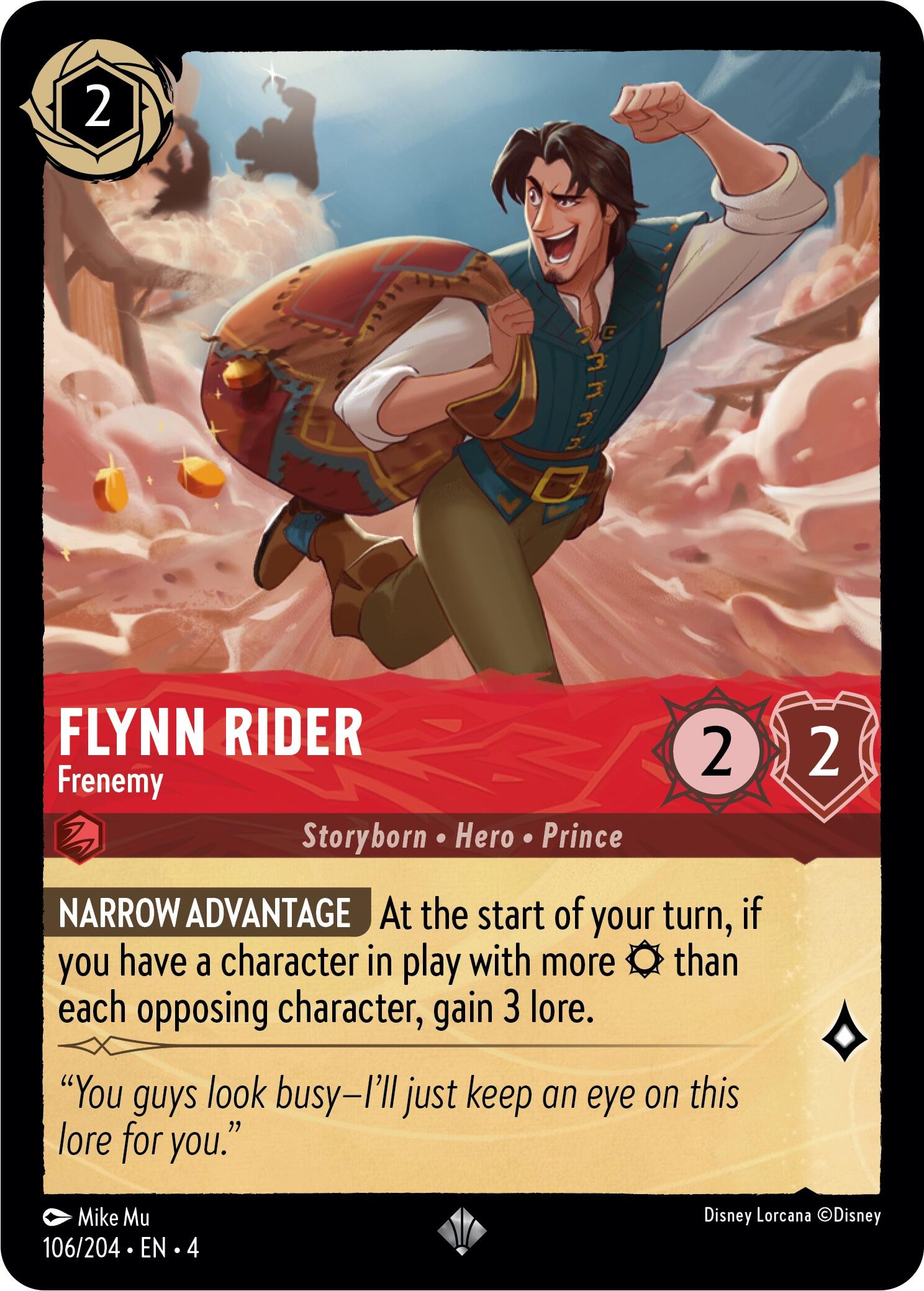Flynn Rider - Frenemy (106/204) [Ursula's Return] - Disney - Card Brawlers | Quebec | Canada |