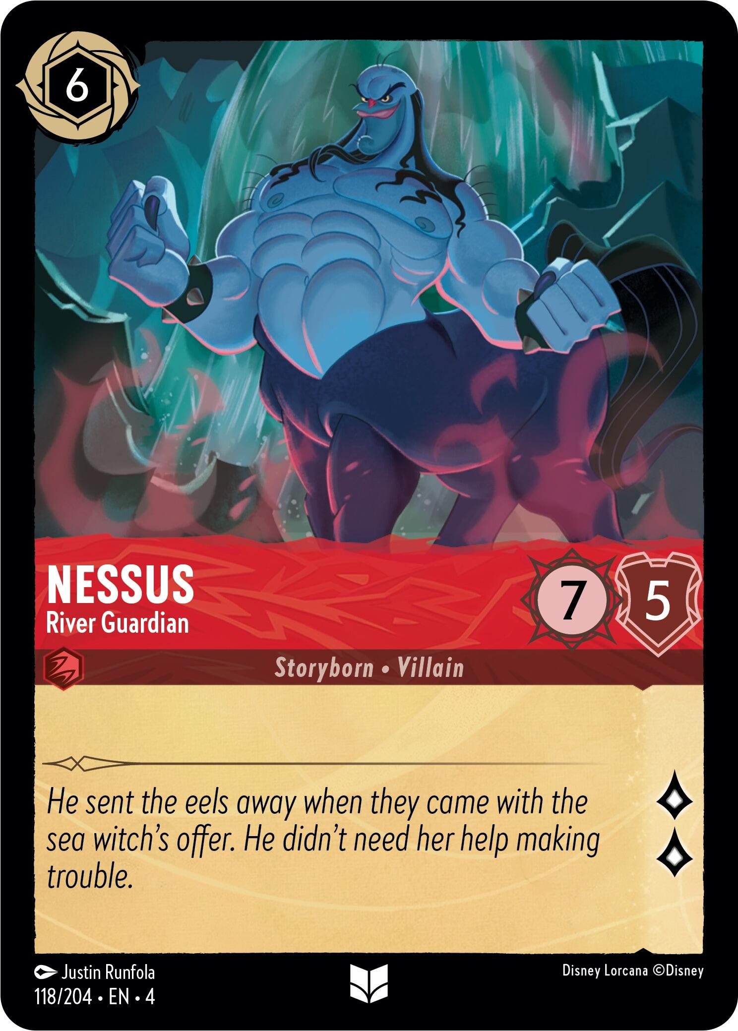Nessus - River Guardian (118/204) [Ursula's Return] - Disney - Card Brawlers | Quebec | Canada |