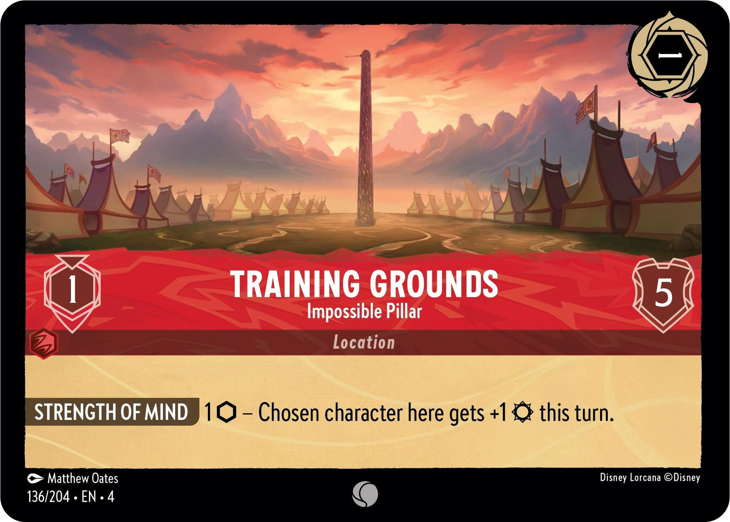 Training Grounds - Impossible Pillar (136/204) [Ursula's Return] - Disney - Card Brawlers | Quebec | Canada |