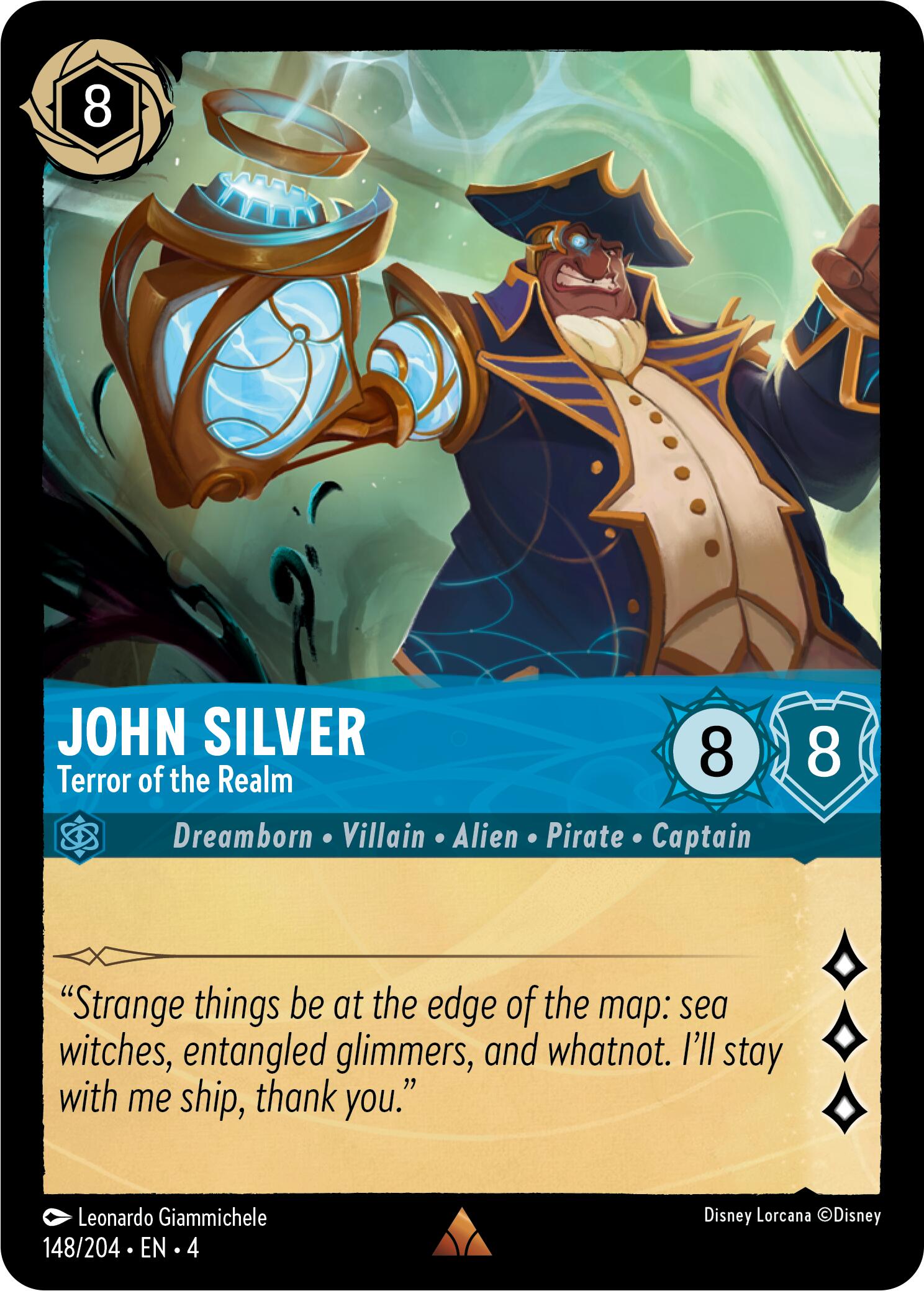 John Silver Terror of the Realm (148/204) [Ursula's Return] - Disney - Card Brawlers | Quebec | Canada |