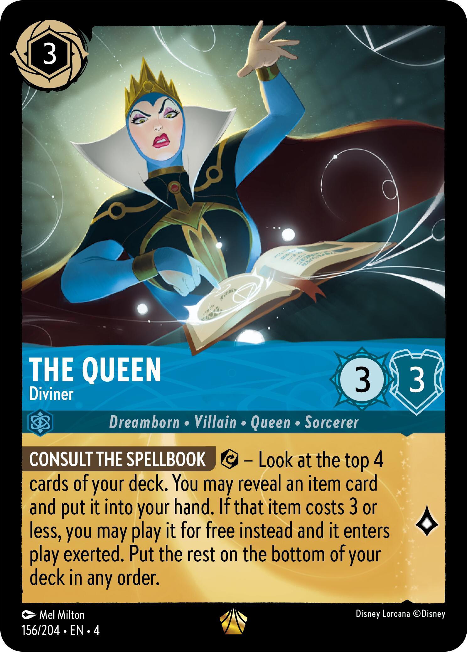 The Queen - Diviner (156/204) [Ursula's Return] - Disney - Card Brawlers | Quebec | Canada |