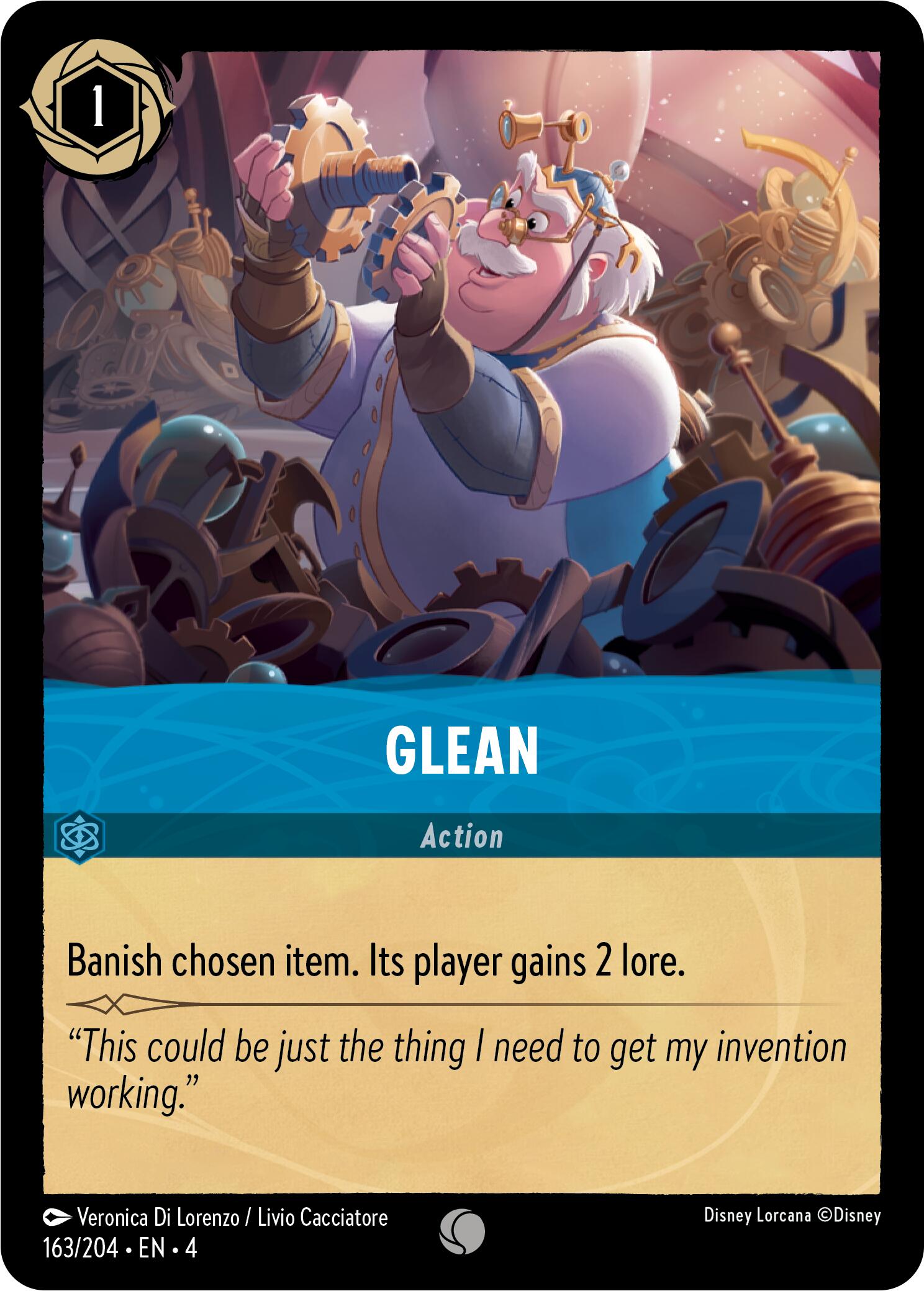 Glean (163/204) [Ursula's Return] - Disney - Card Brawlers | Quebec | Canada |