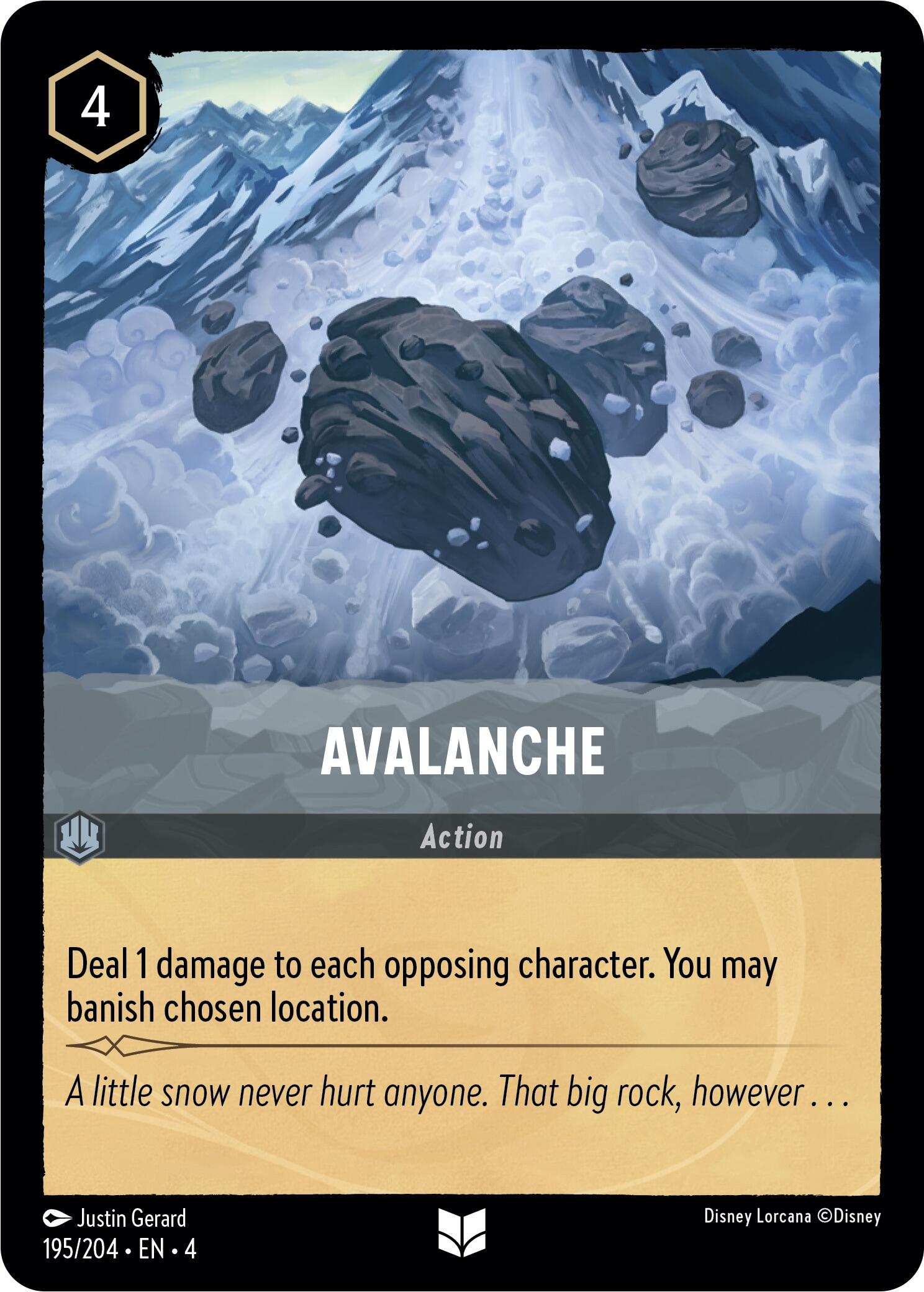 Avalanche (195/204) [Ursula's Return] - Disney - Card Brawlers | Quebec | Canada |
