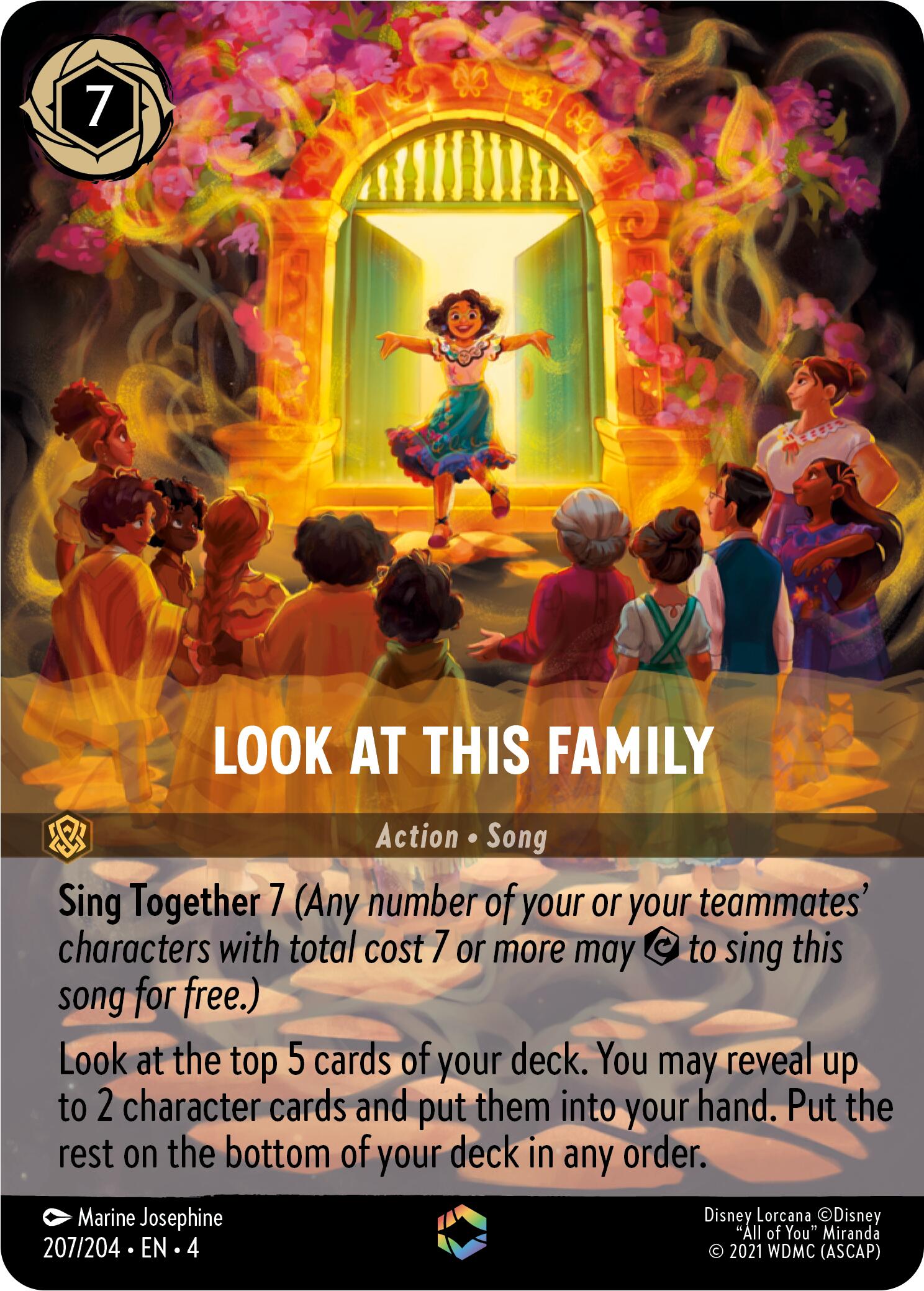 Look at This Family (Enchanted) (207/204) [Ursula's Return] - Disney - Card Brawlers | Quebec | Canada |