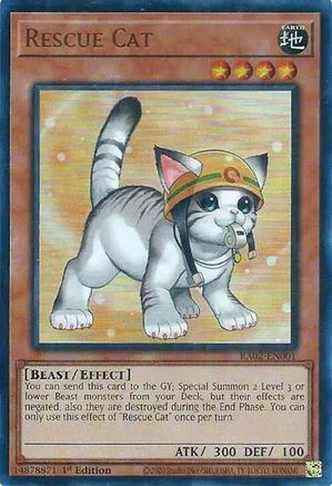 Rescue Cat (Alternate Art) (UR) [RA02-EN001] Ultra Rare - Yu-Gi-Oh! - Card Brawlers | Quebec | Canada |