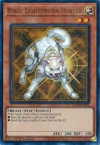 Ryko, Lightsworn Hunter (UR) [RA02-EN003] Ultra Rare - Yu-Gi-Oh! - Card Brawlers | Quebec | Canada |