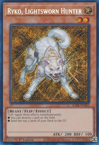 Ryko, Lightsworn Hunter (Secret Rare) [RA02-EN003] Secret Rare - Yu-Gi-Oh! - Card Brawlers | Quebec | Canada |