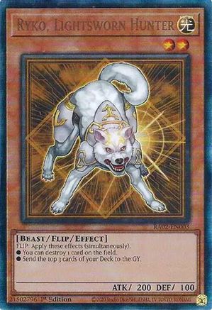 Ryko, Lightsworn Hunter (PUR) [RA02-EN003] Prismatic Ultimate Rare - Yu-Gi-Oh! - Card Brawlers | Quebec | Canada |