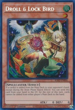 Droll & Lock Bird (Alternate Art) (Secret Rare) [RA02-EN006] Secret Rare - Yu-Gi-Oh! - Card Brawlers | Quebec | Canada |