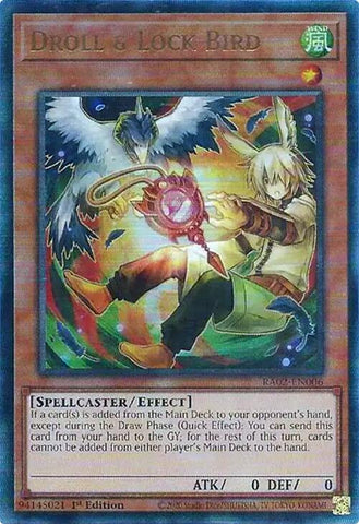 Droll & Lock Bird (Alternate Art) (PUR) [RA02-EN006] Prismatic Ultimate Rare