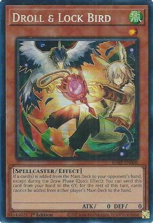 Droll & Lock Bird (Alternate Art) (PCR) [RA02-EN006] Prismatic Collector's Rare - Yu-Gi-Oh! - Card Brawlers | Quebec | Canada |
