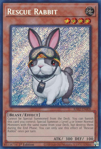 Rescue Rabbit (Secret Rare) [RA02-EN008] Secret Rare - Yu-Gi-Oh! - Card Brawlers | Quebec | Canada |
