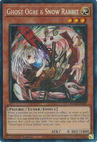 Ghost Ogre & Snow Rabbit (Alternate Art) (PCR) [RA02-EN009] Prismatic Collector's Rare