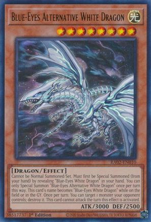 Dragon Blanc Alternatif aux Yeux Bleus [RA02-EN010] Super Rare 
