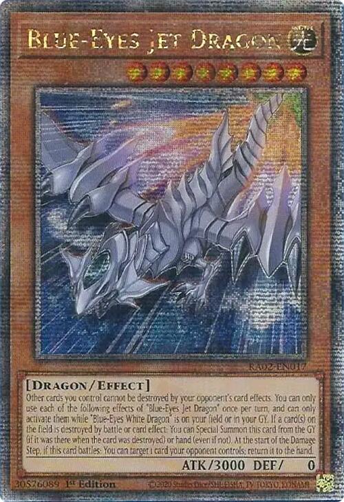 Blue-Eyes Jet Dragon (Quarter Century Secret Rare) [RA02-EN017] Quarter Century Secret Rare