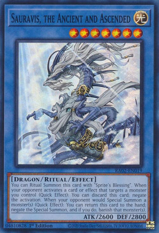 Sauravis, the Ancient and Ascended [RA02-EN019] Super Rare - Yu-Gi-Oh! - Card Brawlers | Quebec | Canada |