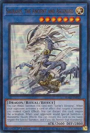 Sauravis, the Ancient and Ascended (UR) [RA02-EN019] Ultra Rare - Yu-Gi-Oh! - Card Brawlers | Quebec | Canada |