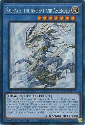 Sauravis, the Ancient and Ascended (PCR) [RA02-EN019] Prismatic Collector's Rare - Yu-Gi-Oh! - Card Brawlers | Quebec | Canada |