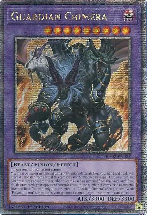 Guardian Chimera (Quarter Century Secret Rare) [RA02-EN023] Quarter Century Secret Rare