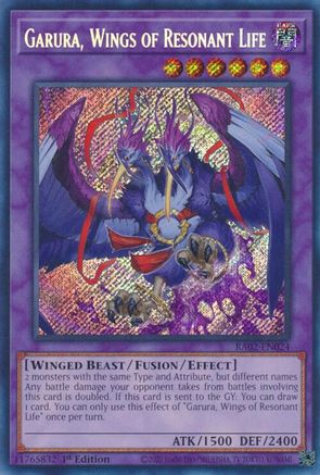 Garura, Wings of Resonant Life (Secret Rare) [RA02-EN024] Secret Rare - Yu-Gi-Oh! - Card Brawlers | Quebec | Canada |
